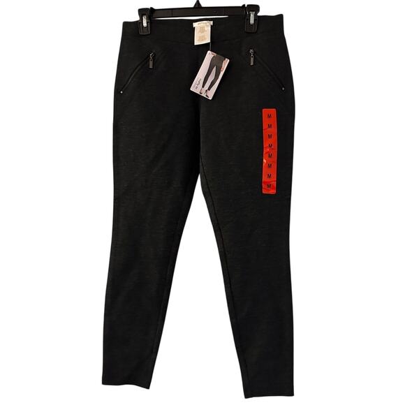 NWT Matty M dark grey zip ponte pant size medium - Picture 1 of 5